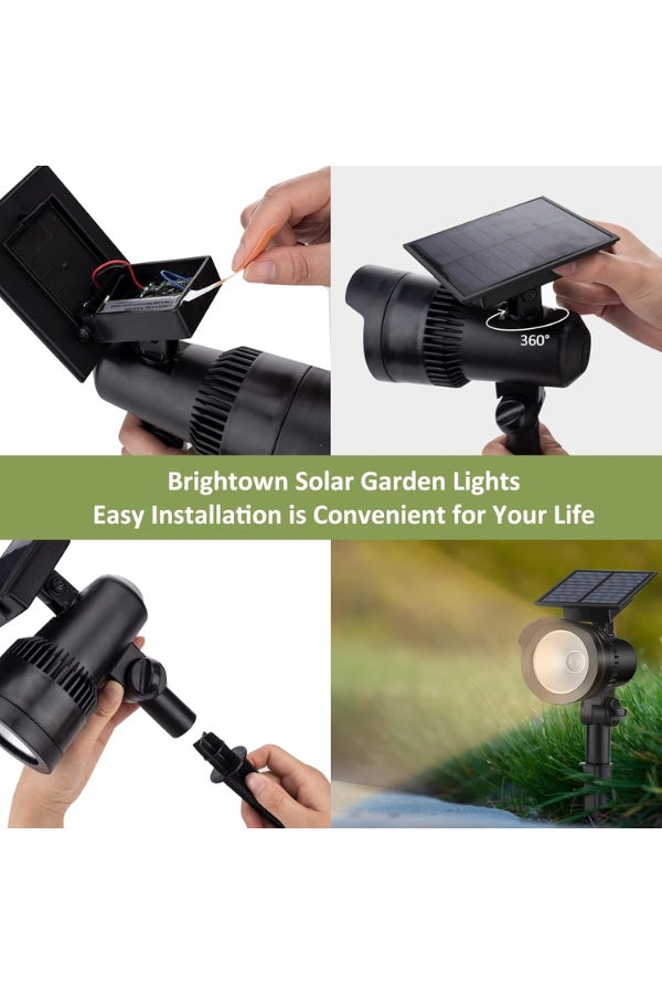 Brightown Solar-Spotleuchten für den Außenbereich