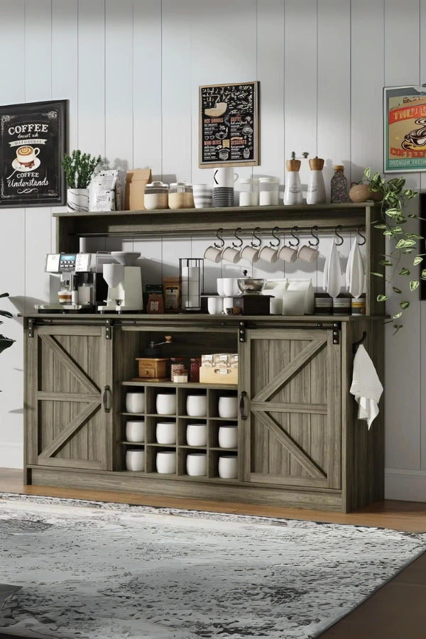 Landhaus-Kaffeebar-Sideboard
