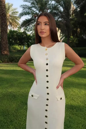 Beige Fiorella Dress