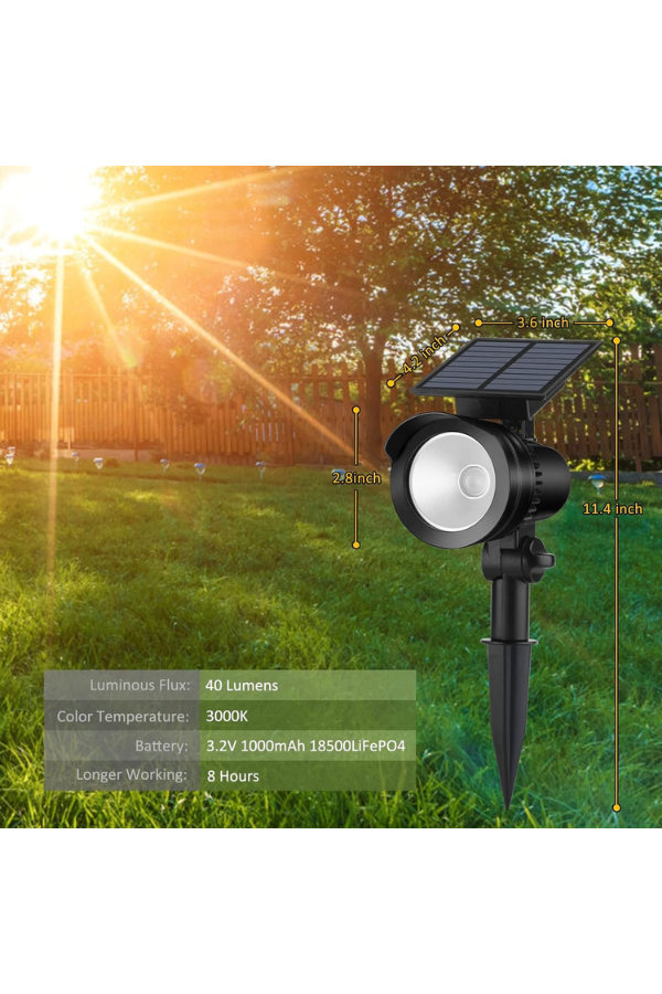 Brightown Solar-Spotleuchten für den Außenbereich