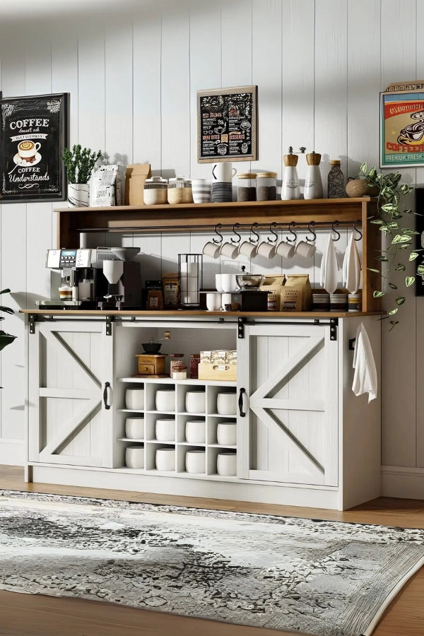 Landhaus-Kaffeebar-Sideboard