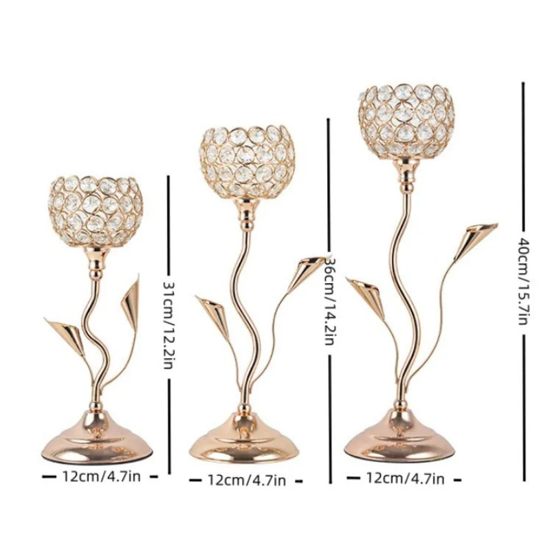 Blumenförmiger Kerzenständer